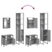 Set mobilier de baie, 3 piese, gri sonoma, lemn prelucrat - WALTI WALTI