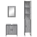 Set mobilier de baie, 3 piese, gri sonoma, lemn prelucrat - WALTI WALTI