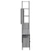 Set mobilier de baie, 4 piese, gri sonoma, lemn prelucrat - WALTI WALTI