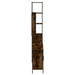 Set mobilier de baie, 4 piese, stejar fumuriu, lemn prelucrat - WALTI WALTI