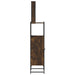 Set mobilier de baie, 3 piese, stejar fumuriu, lemn prelucrat - WALTI WALTI
