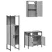 Set mobilier de baie, 3 piese, gri sonoma, lemn prelucrat - WALTI WALTI