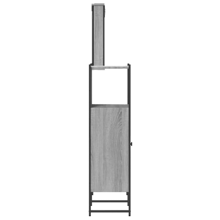 Set mobilier de baie, 3 piese, gri sonoma, lemn prelucrat - WALTI WALTI