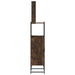 Set mobilier de baie, 3 piese, stejar fumuriu, lemn prelucrat - WALTI WALTI