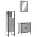 Set mobilier de baie, 3 piese, gri sonoma, lemn prelucrat - WALTI WALTI