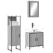 Set mobilier de baie, 3 piese, gri sonoma, lemn prelucrat - WALTI WALTI