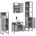 Set mobilier de baie, 4 piese, gri sonoma, lemn prelucrat - WALTI WALTI
