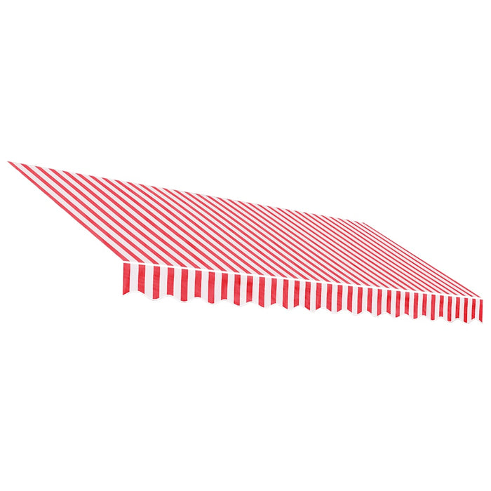 Pânză de rezervă copertină, dungi roșii și albe, 3,5x2,5 m - WALTI WALTI