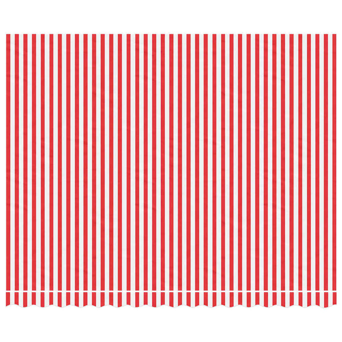 Pânză de rezervă copertină, roșu și alb, 400x300 cm, poliester WALTI