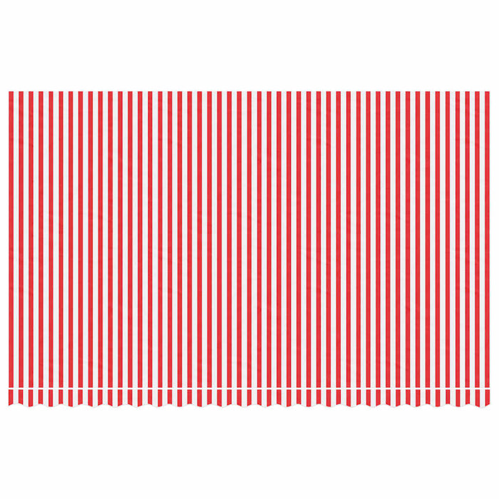 Pânză copertină de rezervă, dungi roșii și albe, 5x3 m - WALTI WALTI