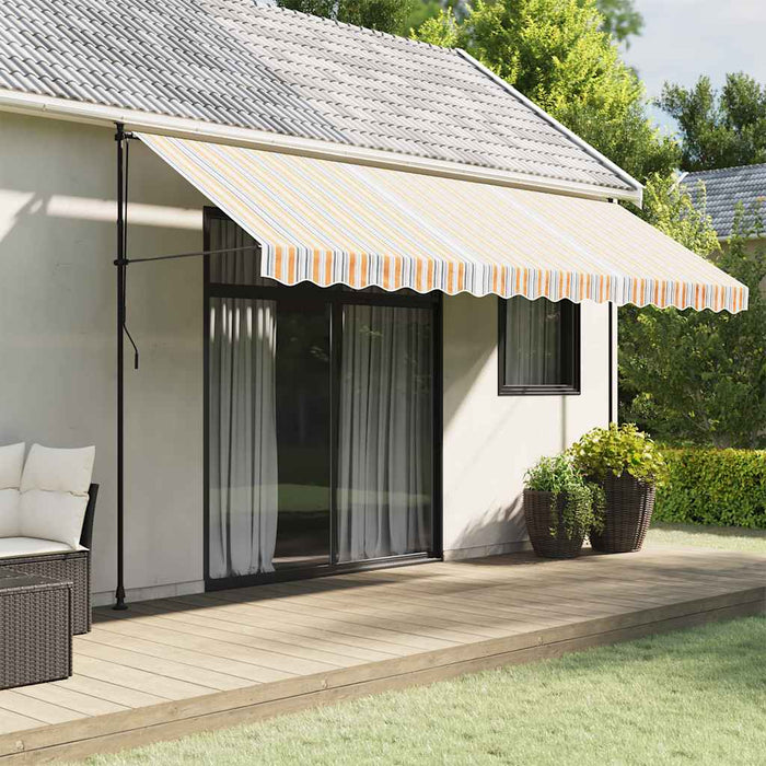 Pânză de rezervă copertină, dungi multicolore, 4,5x3 m - WALTI WALTI