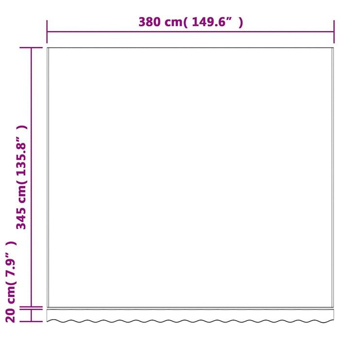 Pânză de rezervă copertină, multicolor, 4x3,5 m - WALTI WALTI