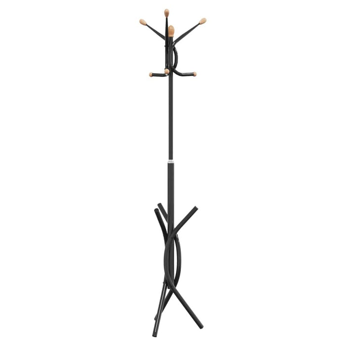 Cuier de haine, negru, 176 cm, fier vopsit electrostatic - WALTI WALTI