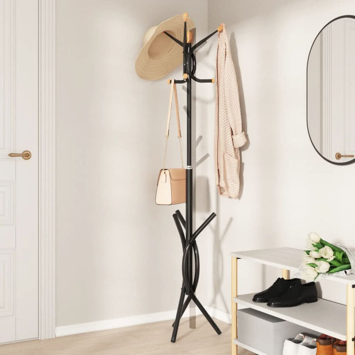Cuier de haine, negru, 176 cm, fier vopsit electrostatic - WALTI WALTI