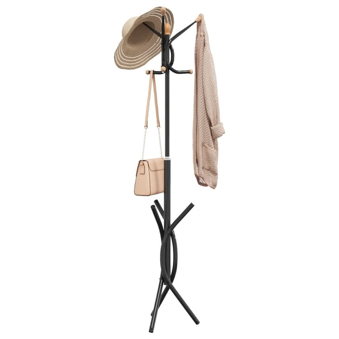 Cuier de haine, negru, 176 cm, fier vopsit electrostatic - WALTI WALTI