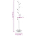 Cuier de haine, alb, 172 cm, fier vopsit electrostatic - WALTI WALTI