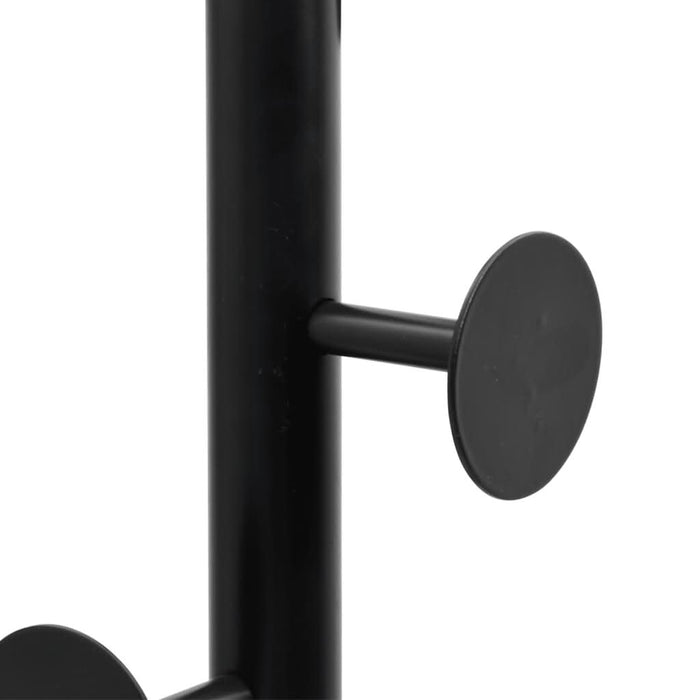 Cuier de haine, negru, 176 cm, fier vopsit electrostatic - WALTI WALTI