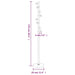Cuier de haine, negru, 176 cm, fier vopsit electrostatic - WALTI WALTI