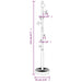 Cuier de haine, roz, 172 cm, fier vopsit electrostatic - WALTI WALTI