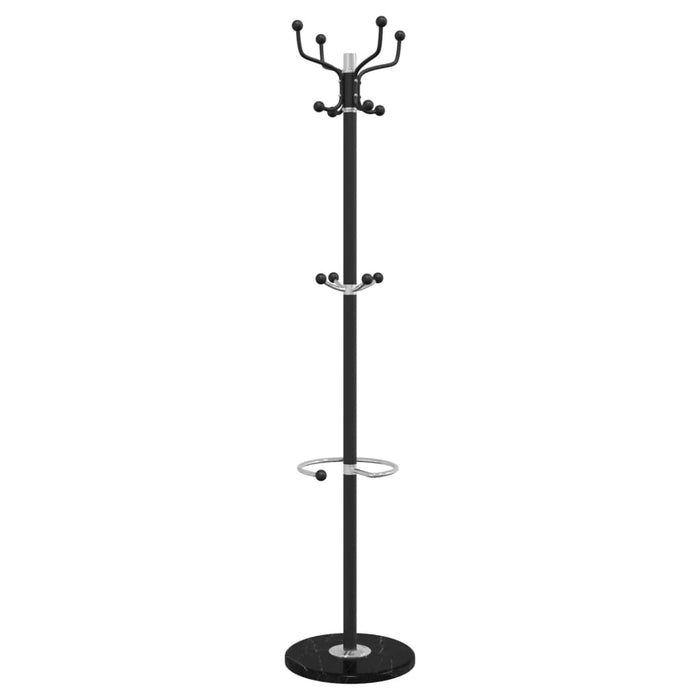 Cuier cu suport umbrelă, negru 180 cm fier vopsit electrostatic - WALTI WALTI
