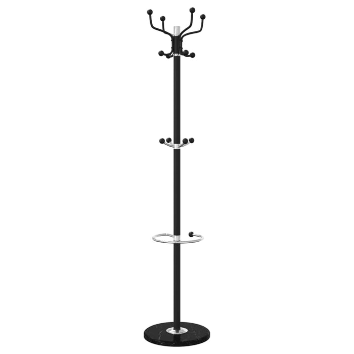 Cuier cu suport umbrelă, negru 180 cm fier vopsit electrostatic - WALTI WALTI