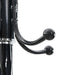 Cuier cu suport umbrelă, negru 180 cm fier vopsit electrostatic - WALTI WALTI