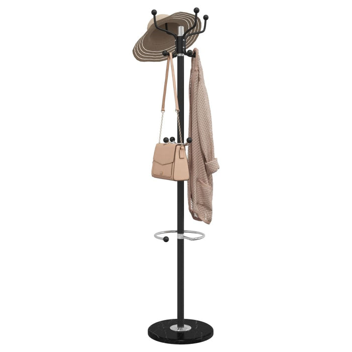 Cuier cu suport umbrelă, negru 180 cm fier vopsit electrostatic - WALTI WALTI