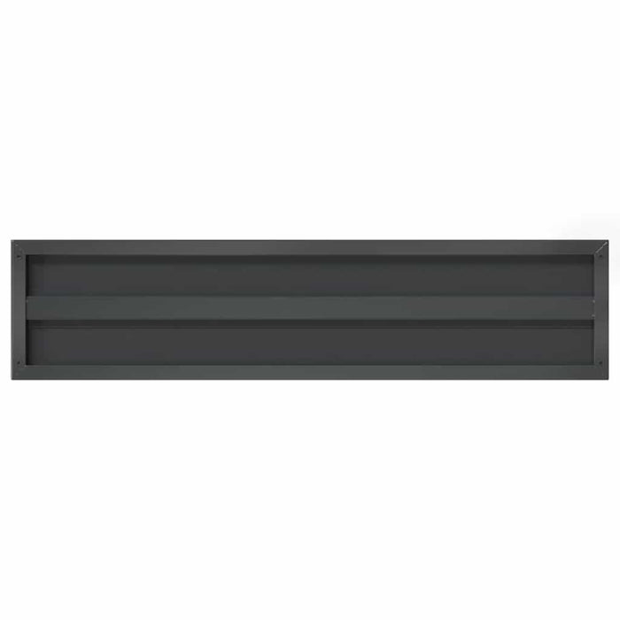 Rafturi de perete 2 buc., 100x23,5cm, negru oțel inoxidabil WALTI