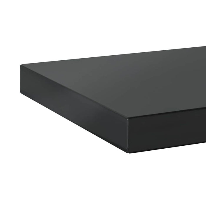 Rafturi de perete 2 buc., 100x23,5cm, negru oțel inoxidabil WALTI