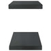 Rafturi de perete, 2 buc., 50x23,5 cm, negru oțel inoxidabil - WALTI WALTI