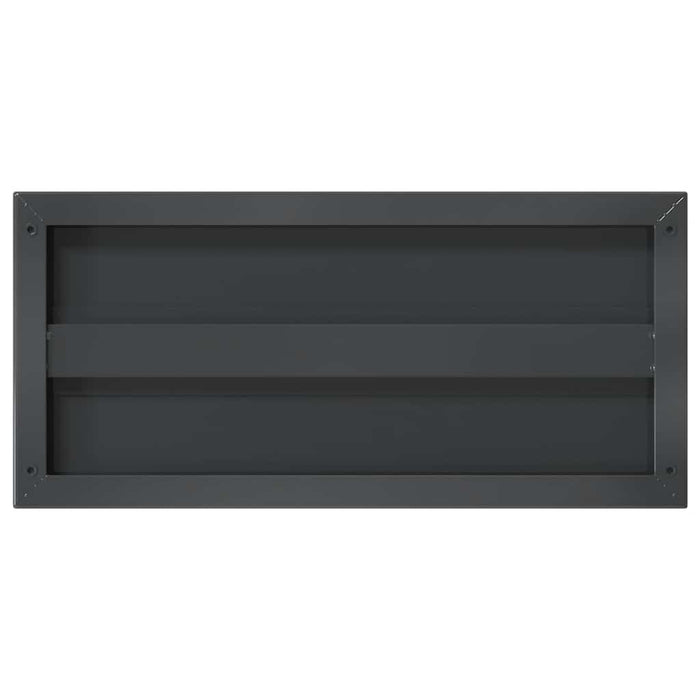 Rafturi de perete, 2 buc., 50x23,5 cm, negru oțel inoxidabil - WALTI WALTI
