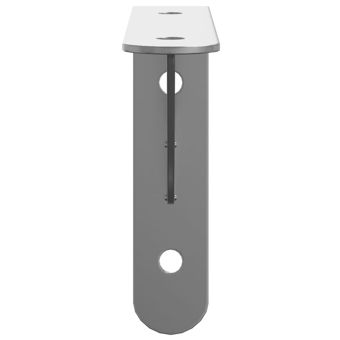 Suporturi rafturi, 4 buc., 15x2,5x11,5 cm argintiu oțel inox. - WALTI WALTI