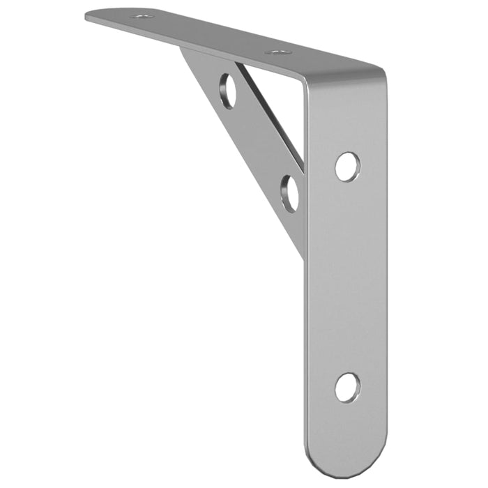 Suporturi rafturi, 4 buc., 15x2,5x11,5 cm argintiu oțel inox. - WALTI WALTI