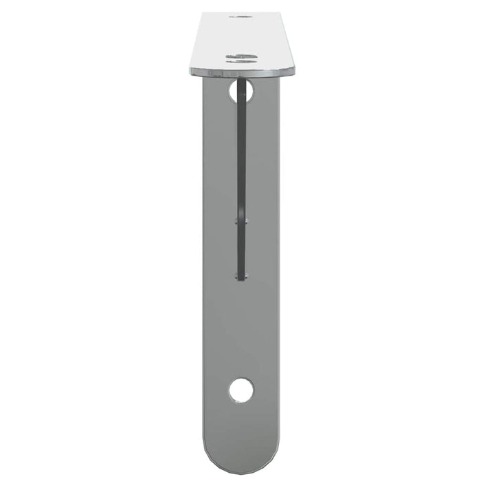 Suporturi rafturi, 4 buc., 23,5x2,5x15,5 cm argintiu oțel inox. - WALTI WALTI