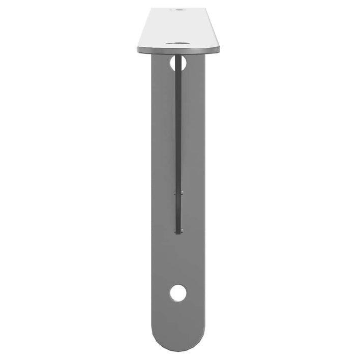 Suporturi rafturi, 4 buc., 30x2,5x15,5 cm argintiu oțel inox. - WALTI WALTI