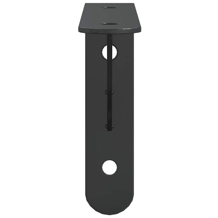 Suporturi rafturi, 4 buc., 15x2,5x11,5 cm negru oțel inoxidabil - WALTI WALTI