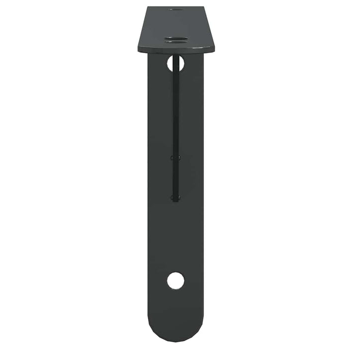 Suporturi rafturi 4 buc. 23,5x2,5x15,5 cm negru oțel inoxidabil - WALTI WALTI