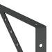 Suporturi rafturi 4 buc. 23,5x2,5x15,5 cm negru oțel inoxidabil - WALTI WALTI