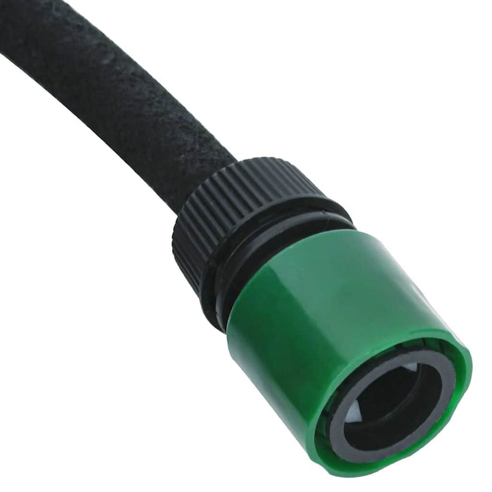 Furtun poros de grădină, negru, 0,6", 10 m, cauciuc - WALTI WALTI