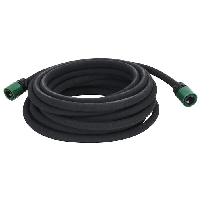 Furtun poros de grădină, negru, 0,6", 10 m, cauciuc - WALTI WALTI