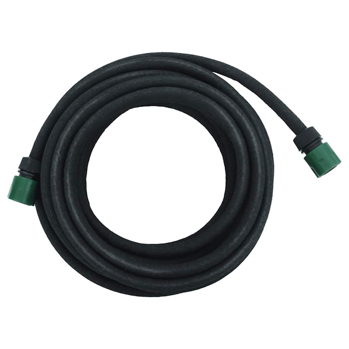 Furtun poros de grădină, negru, 0,6", 10 m, cauciuc - WALTI WALTI