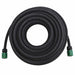 Furtun poros de grădină, negru, 0,6", 25 m, cauciuc - WALTI WALTI