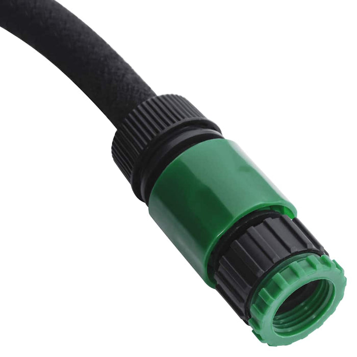 Furtun poros de grădină, negru, 0,6", 25 m, cauciuc - WALTI WALTI
