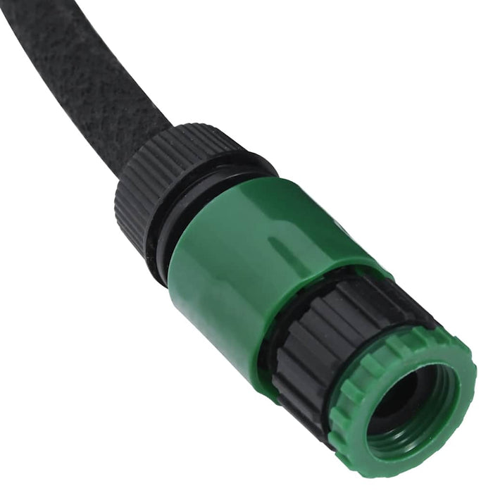 Furtun poros de grădină, negru, 0,6", 50 m, cauciuc - WALTI WALTI