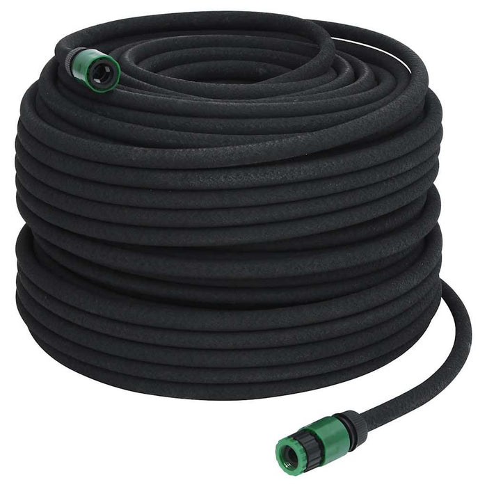Furtun poros de grădină, negru, 0,6", 100 m, cauciuc - WALTI WALTI