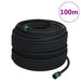 Furtun poros de grădină, negru, 0,6", 100 m, cauciuc - WALTI WALTI
