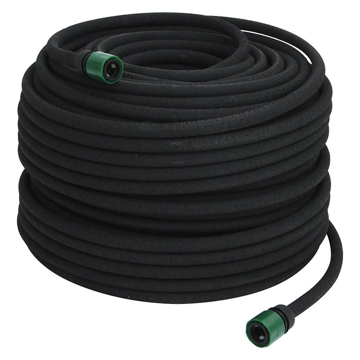 Furtun poros de grădină, negru, 0,6", 100 m, cauciuc - WALTI WALTI