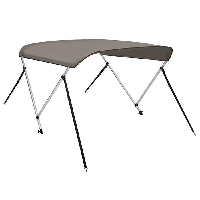 Parasolar barcă Bimini cu 2 arcuri, gri, 150x120x110 cm - WALTI WALTI