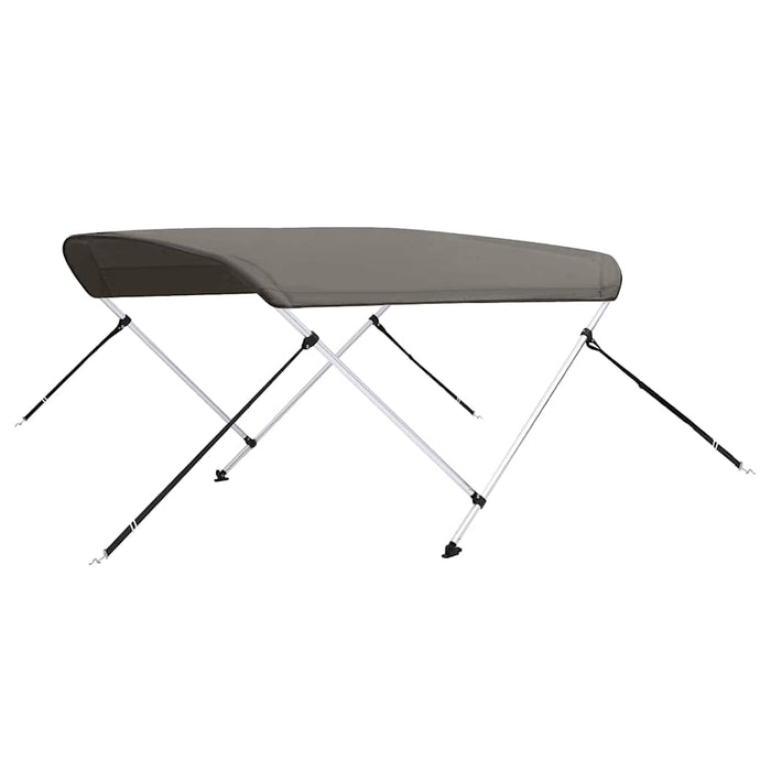 Parasolar barcă Bimini cu 2 arcuri, gri, 150x120x110 cm - WALTI WALTI