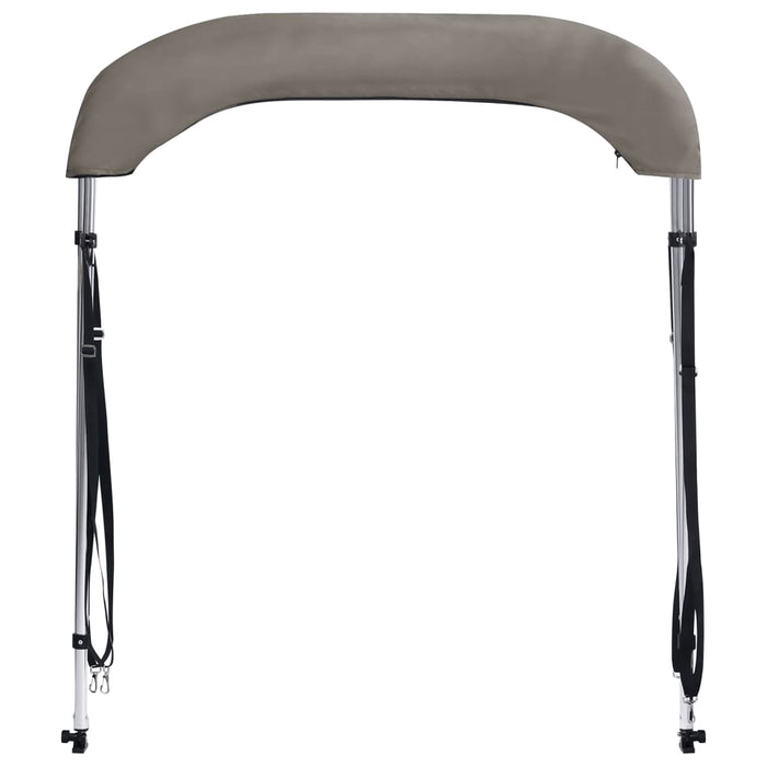Parasolar barcă Bimini cu 2 arcuri, gri, 180x130x110 cm - WALTI WALTI